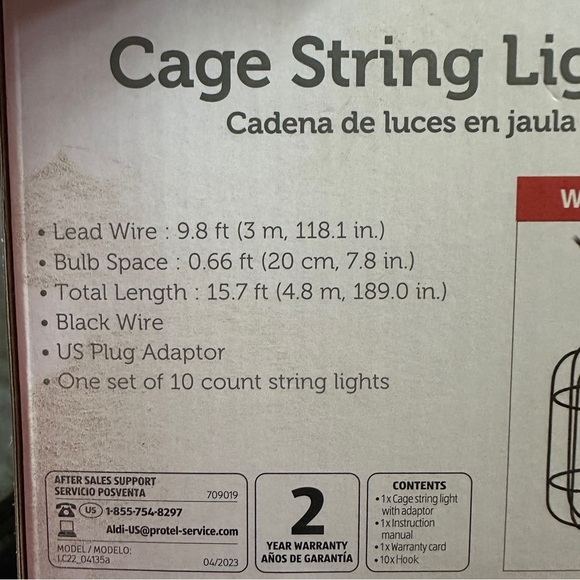 New in Box Belvani Cage string lights - Picture 4 of 6